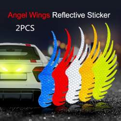 Set 2 buc sticker reflectorizant ANGEL WINGS ManiaStiker