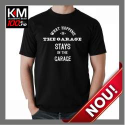 Tricou KM Personalizat STAYS IN THE GARAGE 2 - cod:  TRICOU-KM-104 ManiaStiker