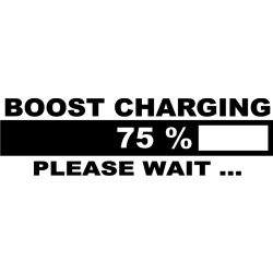 stickere auto Boost charging ManiaStiker