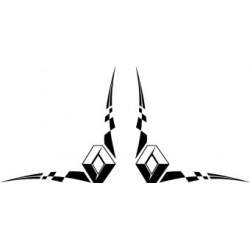 Set stickere geamuri laterale Renault ManiaStiker