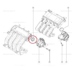 Garnitura etansare clapeta acceleratie Renault Twingo 2, Kangoo, Clio 3 , 7701059328 Kft Auto