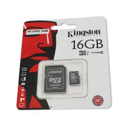 Card de memorie Kingston microSDHC 16GB Class 10 + Adaptor Kft Auto