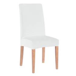 Husa scaun dining/bucatarie, din spandex, culoare alb