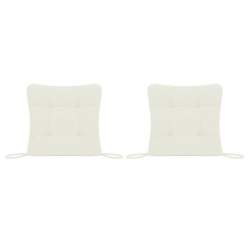 Set Perne decorative pentru scaun de bucatarie sau terasa, dimensiuni 40x40cm, culoare Alb, 2 buc/set