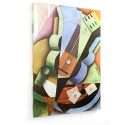 Tablou pe panza (canvas) - Juan Gris - The Three Cards - Painting 1913 AEU4-KM-CANVAS-221