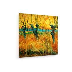 Tablou pe panza (canvas) - Vincent Van Gogh - Willows at Sunset - 1888 AEU4-KM-CANVAS-199