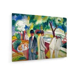 Tablou pe panza (canvas) - August Macke - People Strolling - 1913 AEU4-KM-CANVAS-1295