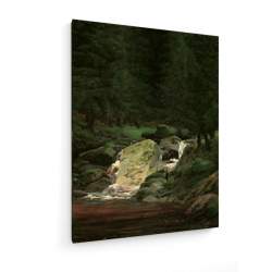 Tablou pe panza (canvas) - Caspar David Friedrich - Waterfall - c. 1828 AEU4-KM-CANVAS-566