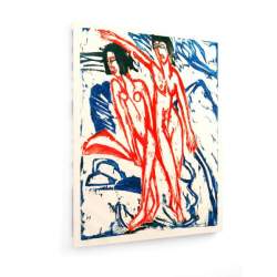 Tablou pe panza (canvas) - Ernst Ludwig Kirchner - Bathing nudes on a beach AEU4-KM-CANVAS-581
