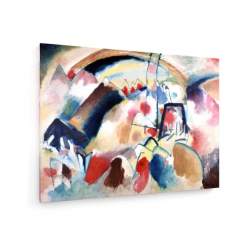Tablou pe panza (canvas) - Wassily Kandinsky - Landscape with Church 1913 AEU4-KM-CANVAS-924