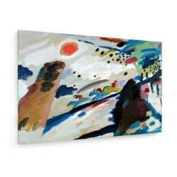 Tablou pe panza (canvas) - Wassily Kandinsky - Romantic landscape - 1911 AEU4-KM-CANVAS-936