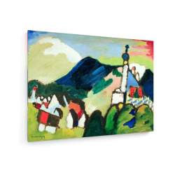 Tablou pe panza (canvas) - Wassily Kandinsky - Study of Murnau with Church AEU4-KM-CANVAS-778