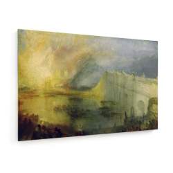 Tablou pe panza (canvas) - William Turner - The Burning of the Houses of Lords and Commons AEU4-KM-CANVAS-844
