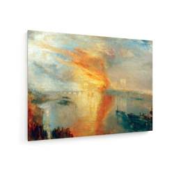 Tablou pe panza (canvas) - William Turner - The Burning of the Houses of Lords and Commons AEU4-KM-CANVAS-888