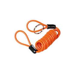 Cablu spiralat din otel Safety Reminder - 150cm - Portocaliu ManiaMall Cars