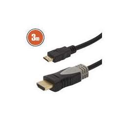 Cablu mini HDMI • 3 mcu conectoare placate cu aur ManiaMall Cars