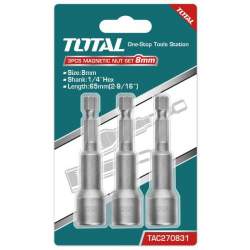 TOTAL - Set 3chei 8mm -1/4 hex - 65mm