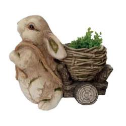 Ghiveci decorativ Strend Pro Rabbit Brown, ceramica, 34 x 19 x 39 cm FMG-SK-8090619