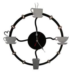Ceas de perete metalic Krodesign Coffee Time, diametru 50 cm FMG-KRO-1017