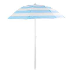 Umbrela plaja, Strend Pro, cu inclinatie, model dungi, albastru marin si alb, 180 cm MART-802573