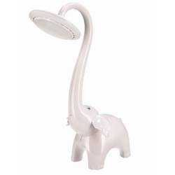 Lampa de birou, Jumi, model elefant, lumina LED reglabila, alb, 9x38 cm MART-E-253018