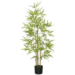 Planta bambus artificiala cu ghiveci, verde, 15x120 cm MART-AR202715