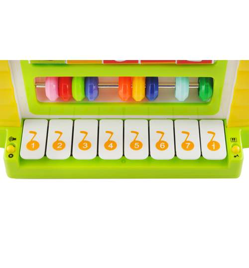 Jucarie Casa interactiva educativa muzicala pentru copii, dimensiuni 23x22.5x22 cm