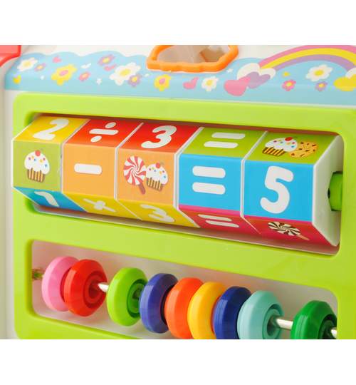 Jucarie Casa interactiva educativa muzicala pentru copii, dimensiuni 23x22.5x22 cm