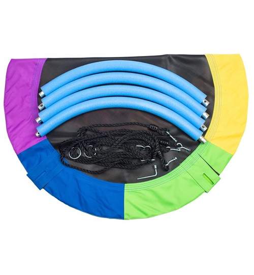 Leagan Balansoar rotund tip cuib pentru curte, gradina sau terasa, capacitate maxima 150kg, diametru 100cm, multicolor