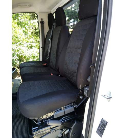 Husa auto dedicate 2+1 FIAT DUCATO 2017-> FRACTIONATE. Calitate Premium ManiaCars