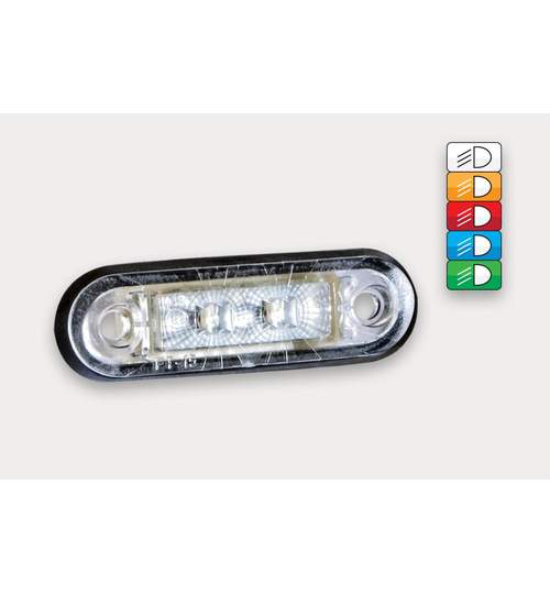 Lampa gabarit ovala cu LED portocaliu FT-015 B ManiaCars