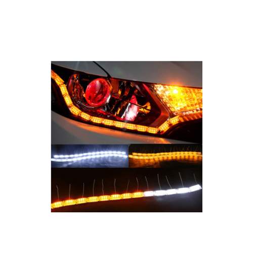 Banda LED-DRL premium L10FLOW cu semnalizare dinamica ManiaCars