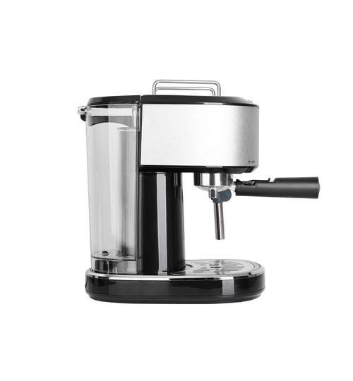 Espressor de Cafea Adler, Functie Spumare Lapte, Putere 850W, Rezervor Detasabil Apa 1L, Presiune 15 Bar, Gri/Negru