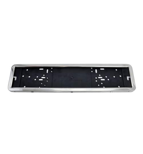 Suport numar de inmatriculare auto, din inox, 520 x 114 mm