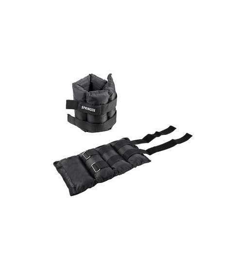 Set greutati fitness pentru maini si picioare, 2x2.5 kg, 2 buc, negru