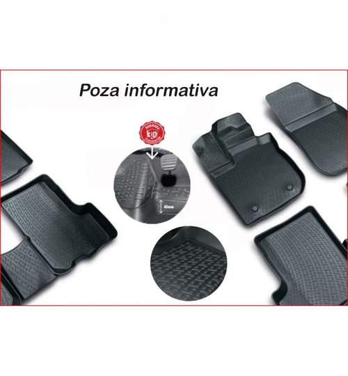 Covoare cauciuc stil tavita VW T5 /T6  2003->  pentru fata ( 2D 0487, A20 ) Mall