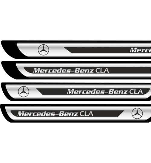 Set protectii praguri CROM - Mercedes-Benz CLA ManiaStiker