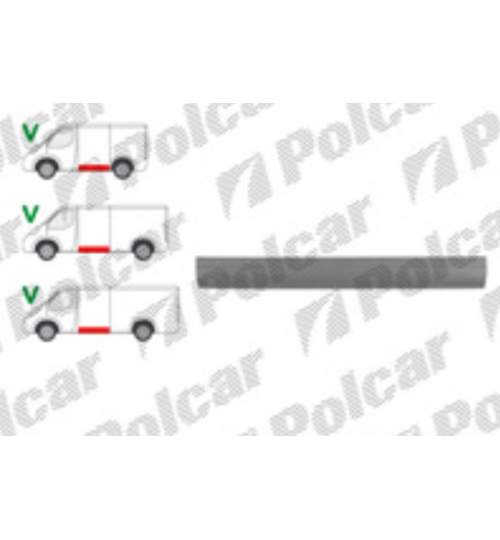 Panou reparatie lateral Mercedes Sprinter 1996-2007, VW LT II 05.96-12.2005 Partea Stanga, Lateral, lungine 1200 mm, inaltime 200 mm, Kft Auto