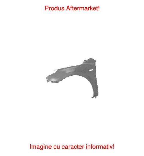 Aripa fata Hyundai I30 (Fd), 03.2007-03.2012 galvanizata , partea Dreapta, cu gaura pentru semnalizare, 663212L030, 401502-J Kft Auto