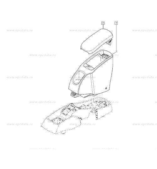 Capac cotiera Renault Kangoo 2 2008- , original 7701068132 Kft Auto