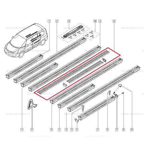 Sina superioara Renault Espace 4, produs original 7701207546 Kft Auto