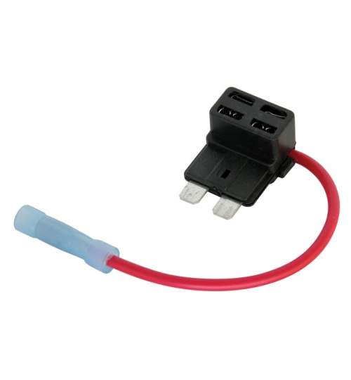 Suport siguranta auto Carpoint 12V pentru siguranta plata mare normala , 1 buc. Kft Auto