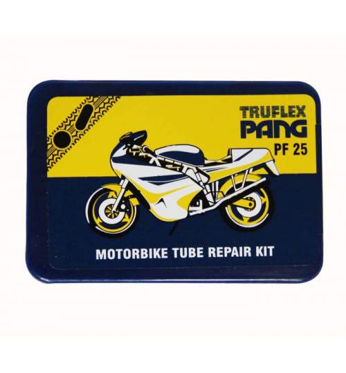 Set petice vulcanizare Pang PF25 pentru camera motociclete si scutere, 5 petice si solutie lipit Kft Auto