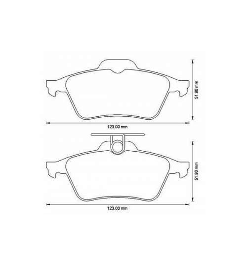 Placute frana Renault Laguna 2 Espace 4 Megane 2 VelSatis Nissan Primera Kft Auto