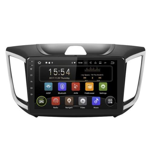 Navigatie Gps Android 9.0 Hyundai ix 25 / Creta , Display 9