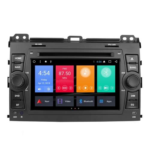 Navigatie Gps  Toyota Prado Land Cruiser J120 , ( 2003 -2009 )  , Android , 2GB RAM + 16 GB ROM , Internet , 4G , Aplicatii , Waze , Wi Fi , Usb , Bluetooth , Mirrorlink