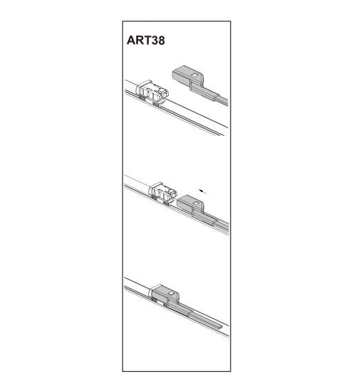 Stergator parbriz pasager OPEL MOKKA 2012➝ COD:ART38 14 Mall