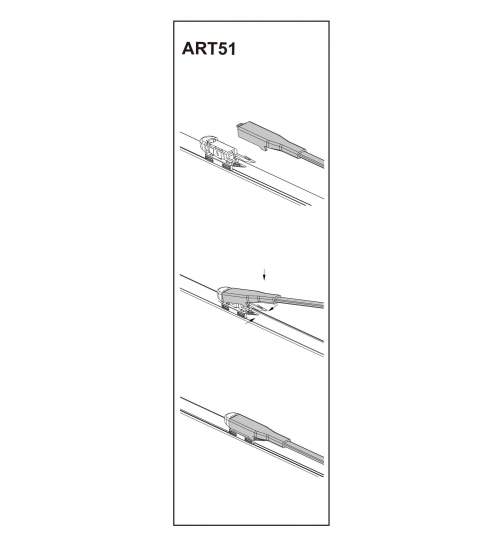 Stergator parbriz pasager OPEL ZAFIRA II 07/2005➝ COD:ART51 22 Mall