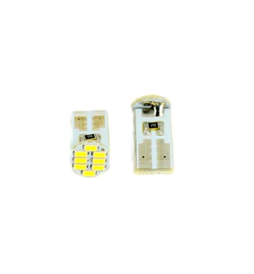 Bec pozitie 8 led SMD lumina albastra 12V (pret/set) 12034B Mall