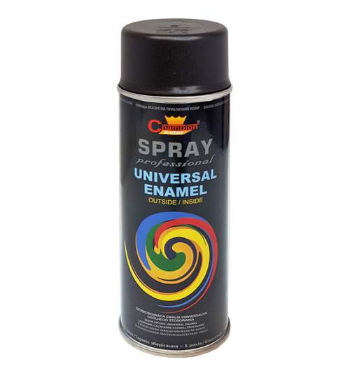 Spray vopsea Profesional CHAMPION RAL 9005 Negru MAT 400ml Mall